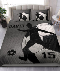 Soccer Boy Ball Classic bedding set 4 pcs personalized duvet cover bed sheets pillow shams