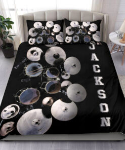 Drum custom bedding set 4 pcs personalized Drummer duvet cover bed sheets pillow shams