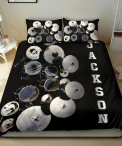 Drum custom bedding set 4 pcs personalized Drummer duvet cover bed sheets pillow shams