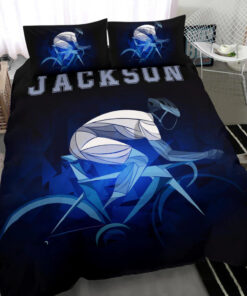 Custom Cycling Bicycle Biker bedding set 4 pcs personalized duvet cover bed sheets pillow shams