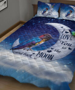 Custom Hummingbird Quilt Blanket Pillowcases