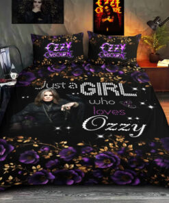 Custom Ozzy Osbourne bedding set 4 pcs personalized duvet cover bed sheets pillow shams