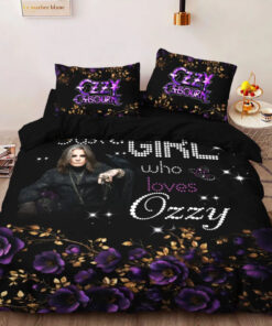 Custom Ozzy Osbourne bedding set 4 pcs personalized duvet cover bed sheets pillow shams