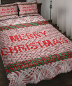 Custom Xmas Holidays Quilt Blanket Pillowcases