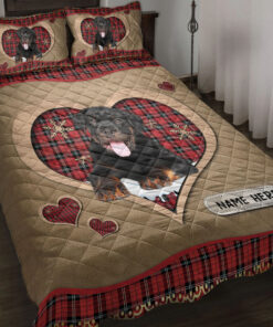 Custom Rottweilers Quilt Blanket Pillowcases