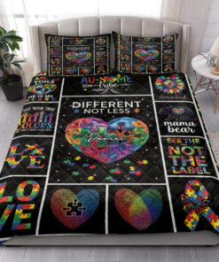 Custom Autism Quilt Blanket Pillowcases