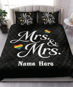Custom LGBTQ Quilt Blanket Pillowcases