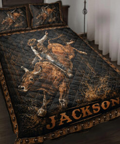 Custom Rodeo Quilt Blanket Pillowcases Western Bedroom Decor
